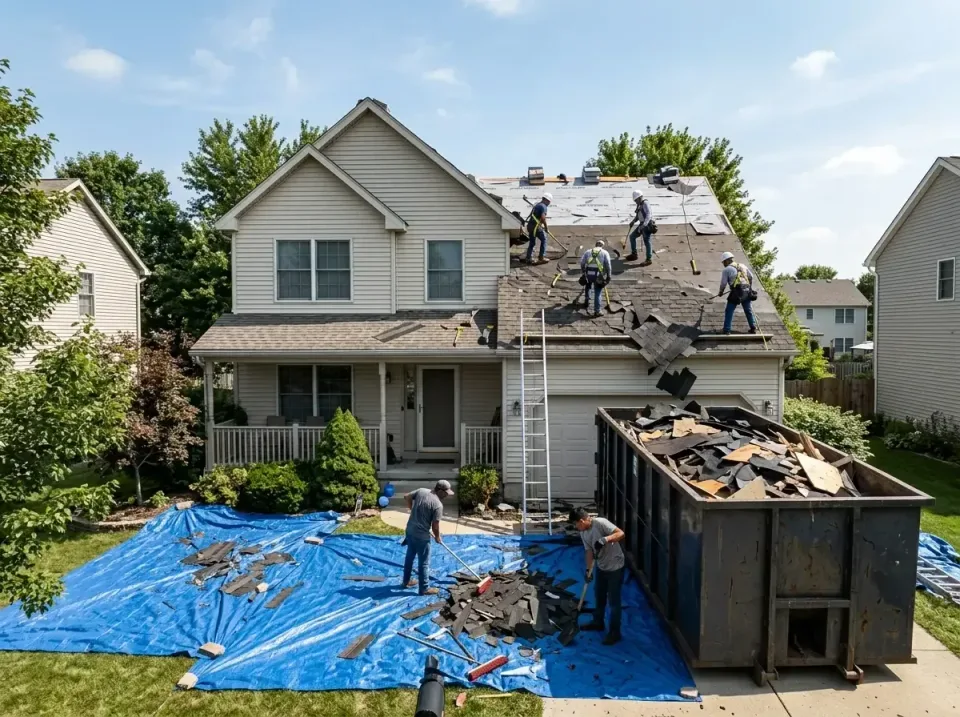 roof-replacement-debris-remova-004 — frequently asked questions, Cheapest Dumpster Rentals in Round Lake, IL
